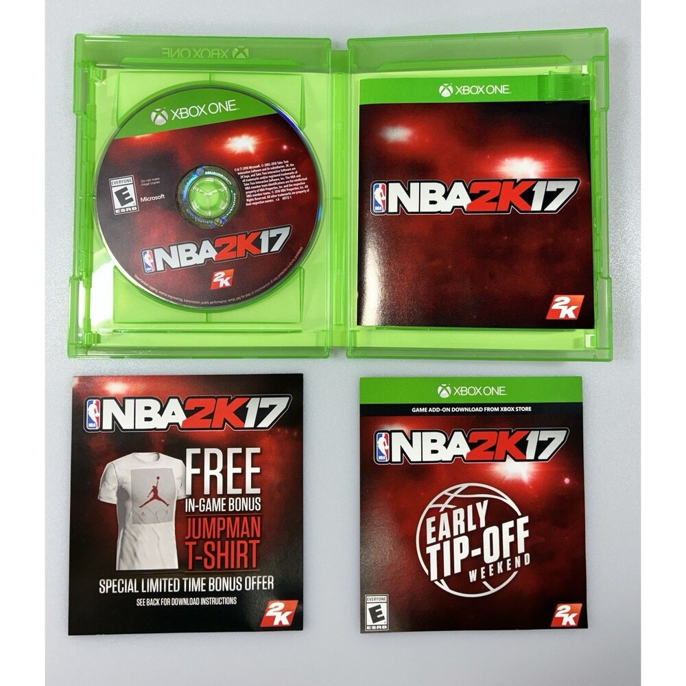 NBA 2K17 Xbox One 2016 Complete with Manual and Inserts Paul George Cover Tested